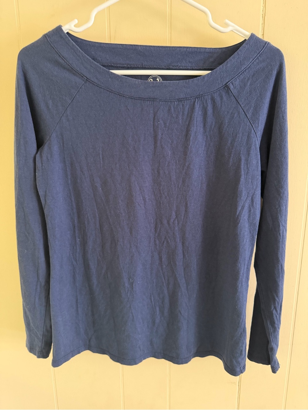 Westport Navy Boatneck Long-Sleeve Top